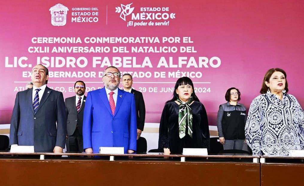 GOBERNADORA DELFINA GÓMEZ ÁLVAREZ REPRESENTA EL HUMANISMO MEXIQUENSE QUE REIVINDICA EL LEGADO DE ISIDRO FABELA ALFARO 