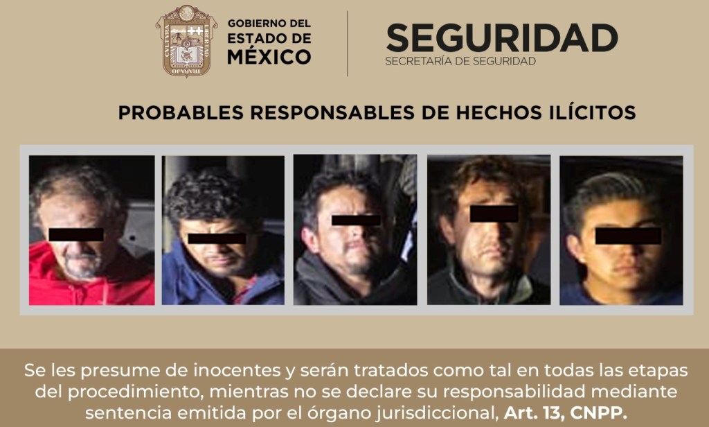 EN ATLACOMULCO, DENUNCIA CIUDADANA PERMITE A ELEMENTOS DE LA SSEM Y POLICÍA MUNICIPAL, DETENER A CINCO PROBABLES IMPLICADOS EN ROBO CON&nbsp;VIOLENCIA