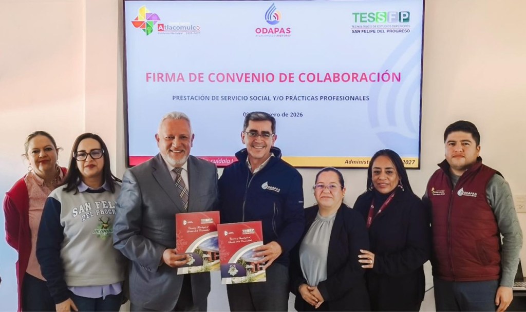 PUERTAS ABIERTAS AL TALENTO: ODAPAS ATLACOMULCO Y EL TECNOLÓGICO DE SAN FELIPE DEL PROGRESO FIRMAN CONVENIO DE&nbsp;COLABORACIÓN