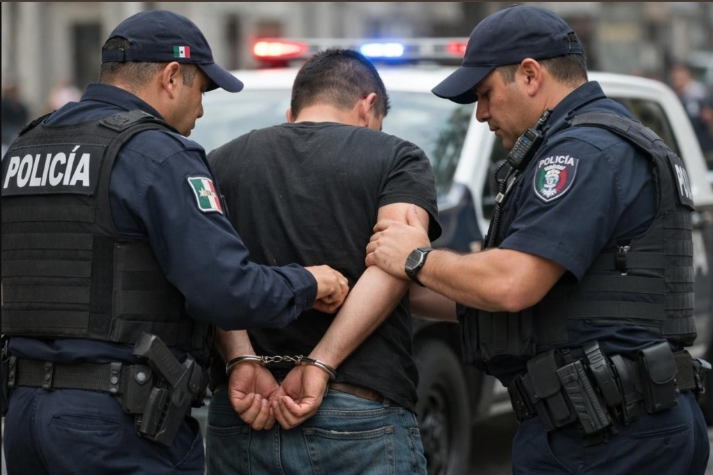 ELEMENTOS DE LA COMISARÍA MUNICIPAL DE ATLACOMULCO DETIENEN A CUATRO SUJETOS POR ROBO A COMERCIO Y POSESIÓN DE DROGA