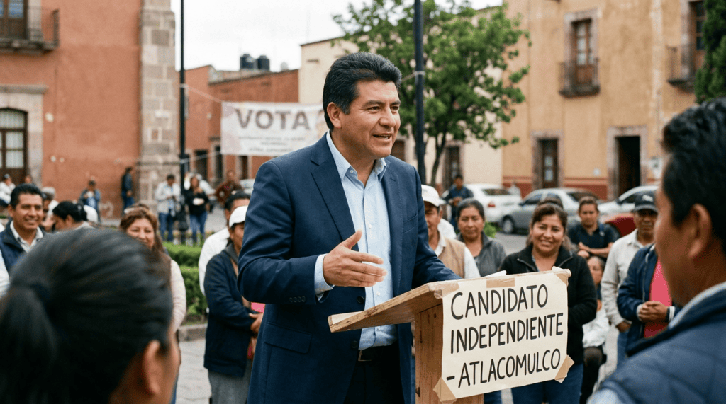 Candidato independiente con nombre Atlacomulco
